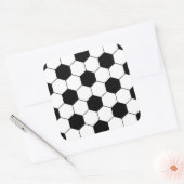 Voetbal Patroon Vierkante Sticker (Envelop)