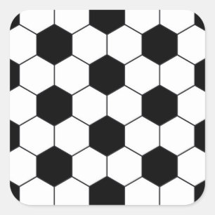 voetbal Patroon Vierkante Sticker