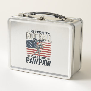 Voetbal Pawpaw Vintage Amerikaanse Vlag Shirt Ontw