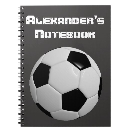 Voetbal personaliseren notitieboek (Voorkant)