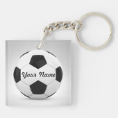 voetbal persoonlijke cadeauideeën sleutelhanger (Achterkant)