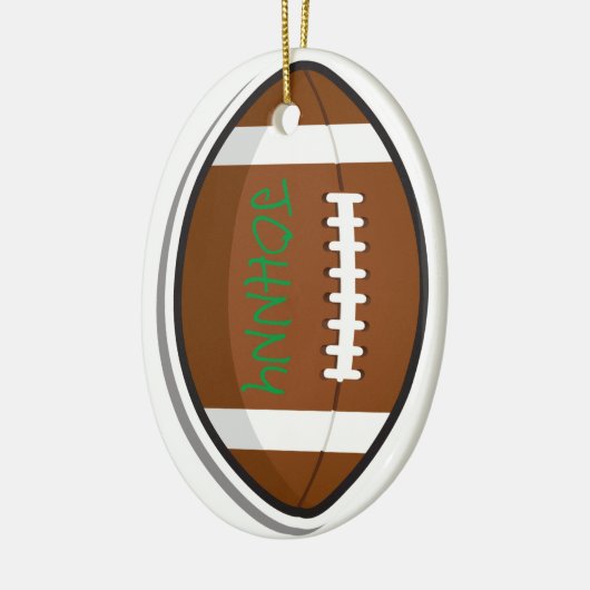 Voetbal Persoonlijke Team Speler Sporten Keramisch Ornament (Links)