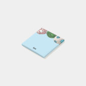 Voetbal Player Coach Naam Post It Note Pad (Schuin)