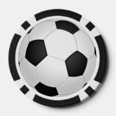 Voetbal Poker Chips Football Gift (Achterkant)