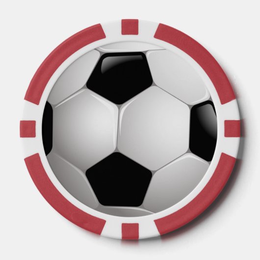 Voetbal Pokerchips (Voorkant)