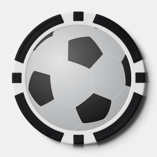 Voetbal Pokerchips (Voorkant)