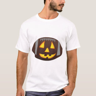Voetbal Pompoen Gezicht T-shirt