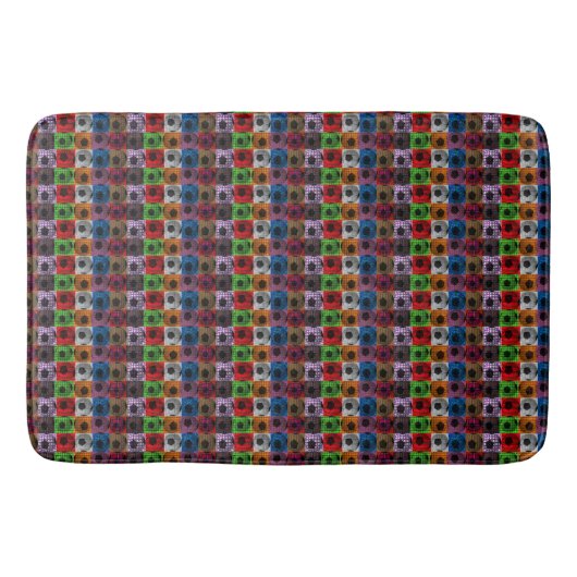 Voetbal Pop Art Pattern Badmat (Voorkant)