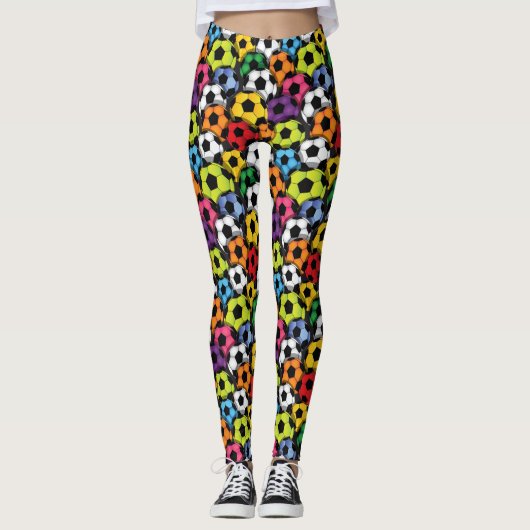 Voetbal Pop Mode Leggings (Voorkant)