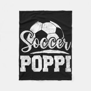 Voetbal Poppi Voetbal Speler Spel Dag Vader &#; s Fleece Deken