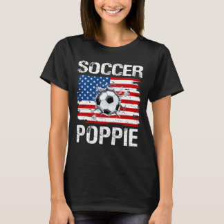 Voetbal POPPIE Vlag van de Verenigde Staten T-shirt