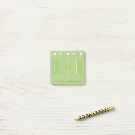 Voetbal Post-it® Notes (Op bureau)