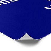 Voetbal Posters, Uw KLEUREN, TEKST Poster (Hoek)