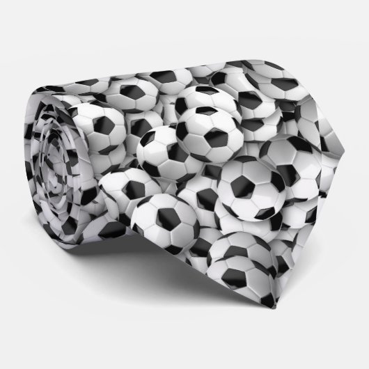 Voetbal print stropdas (Opgerold)