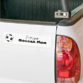 voetbal, Psycho, Voetbal Mam Bumpersticker (Op Truck)