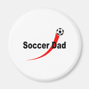 Voetbal (Rd/Blk) Magneet
