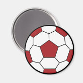 Voetbal Red Magnet Magneet (Voorkant / Achterkant)