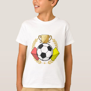 Voetbal rode & gele kaart Trofee T-shirt