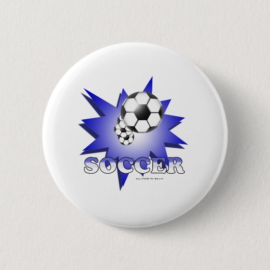 Voetbal! Ronde Button 5,7 Cm (Voorkant)