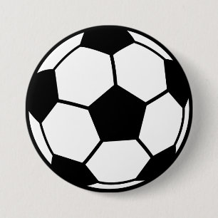 Voetbal Ronde Button 7,6 Cm