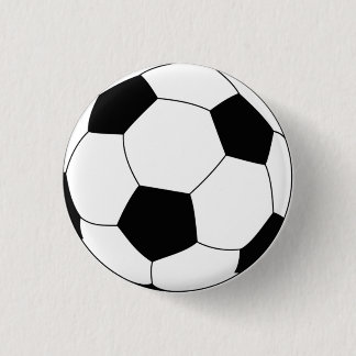 Voetbal ronde pin-knop ronde button 3,2 cm