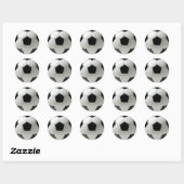 Voetbal Ronde Sticker (Vel)