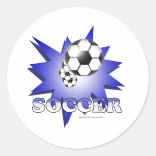 Voetbal! Ronde Sticker