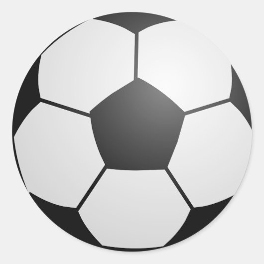Voetbal Ronde Sticker (Voorkant)