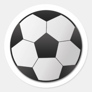 Voetbal Ronde Sticker