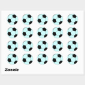 VOETBAL RONDE STICKER (Vel)