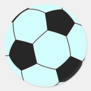 VOETBAL RONDE STICKER