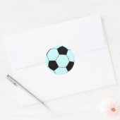VOETBAL RONDE STICKER (Envelop)
