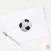 Voetbal Ronde Sticker (Envelop)
