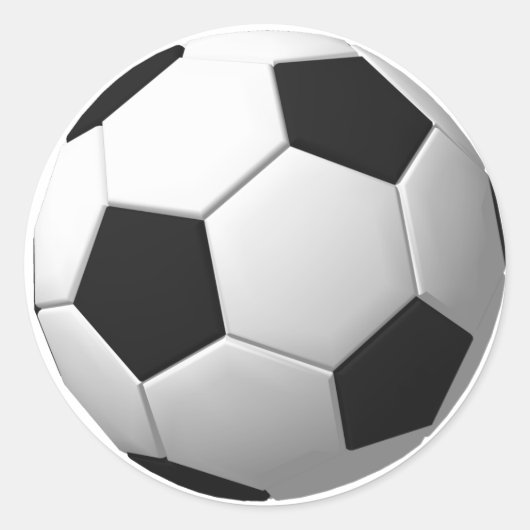 Voetbal: Ronde Sticker (Voorkant)