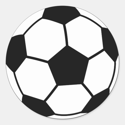 Voetbal Ronde Sticker (Voorkant)