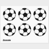 Voetbal Ronde Sticker (Vel)