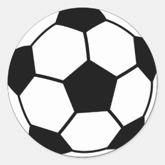 Voetbal Ronde Sticker