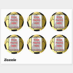 voetbal ronde sticker