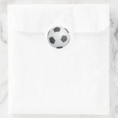 Voetbal Ronde Sticker (Tas)