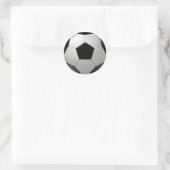 Voetbal Ronde Sticker (Tas)