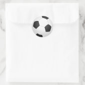 Voetbal Ronde Sticker (Tas)