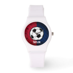 Voetbal; Rood, Wit en Blauw Horloge