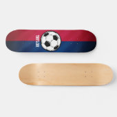 Voetbal; Rood, Wit en Blauw Skateboard (Horizontaal)