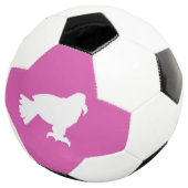 Voetbal roze witte adelaar vorm (Drie kwart)
