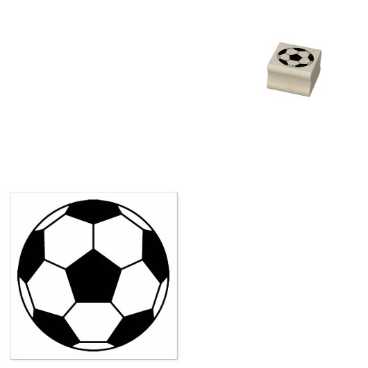 Voetbal Rubberstempel (Gestempeld)