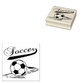 Voetbal Rubberstempel (Gestempeld)