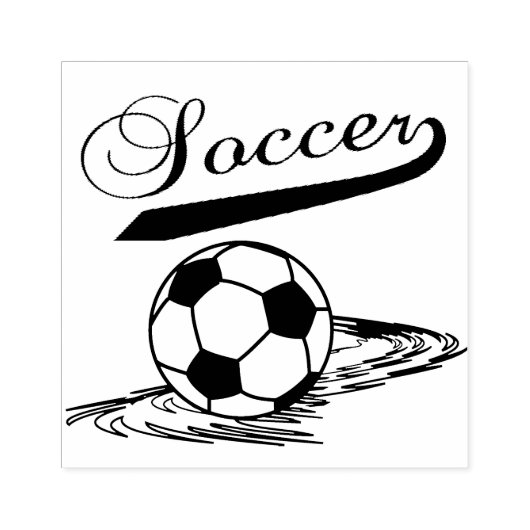 Voetbal Rubberstempel (Afrduk)