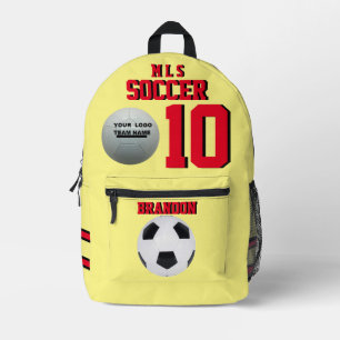 Voetbal Rugzakken Gele Rose Gepersonaliseerde bal