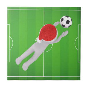 voetbal santa tegeltje