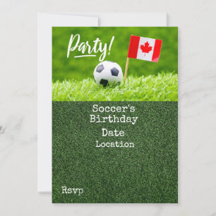 Voetbal Save the Date voor Canada Kaart